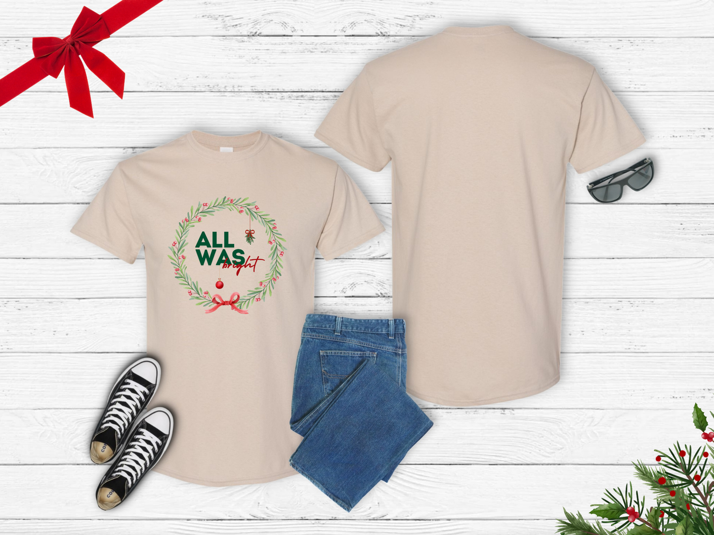 Adult T-Shirt- All Was Bright