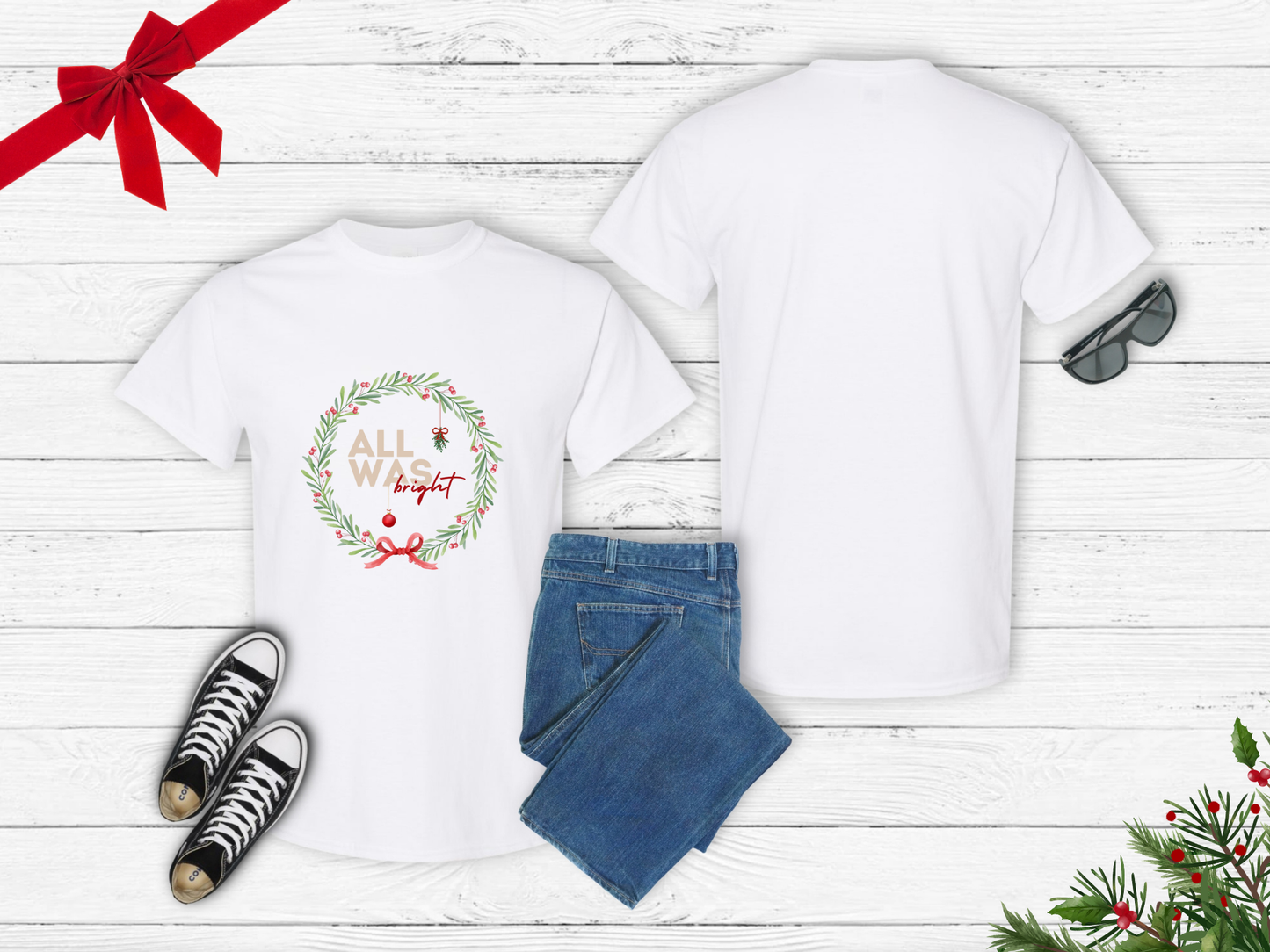 Adult T-Shirt- All Was Bright