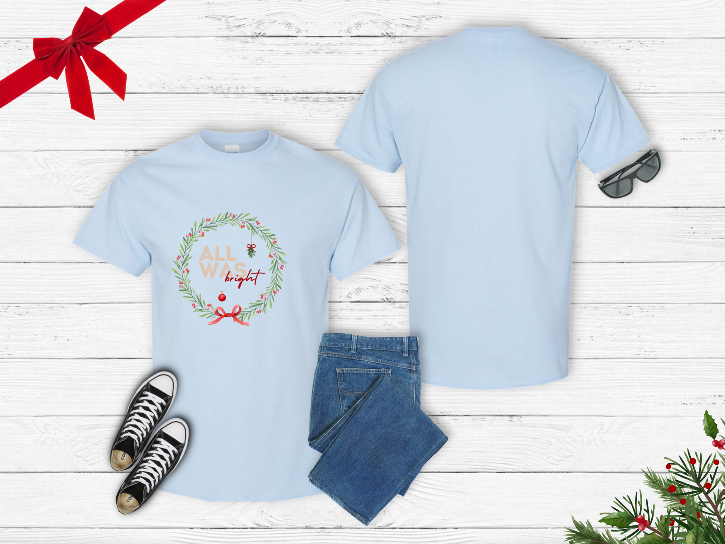 Adult T-Shirt- All Was Bright